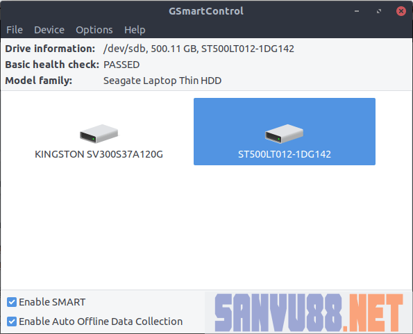 GSmartControl trên Ubuntu