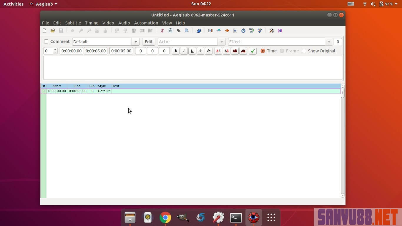 phần mềm chỉnh sửa phụ đề trên Ubuntu