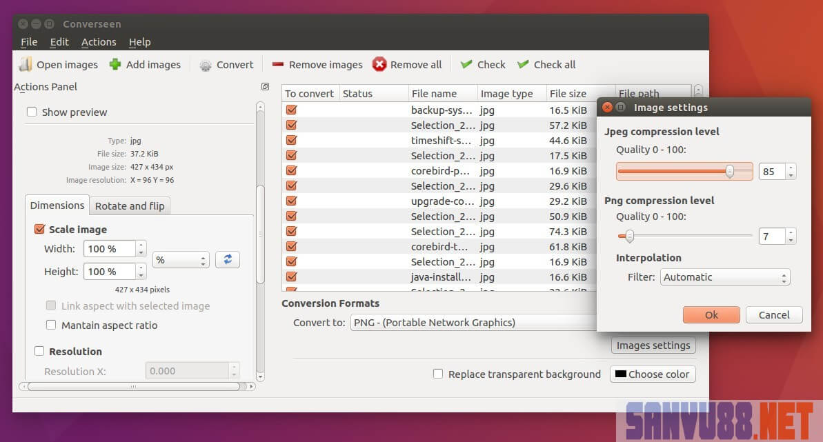 phần mềm nén ảnh cho ubuntu